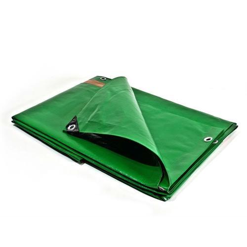 Bâche pro 250 g/m² TECPLAST - vert - 6 x 10 m - BA2506X10 on Productcaster.