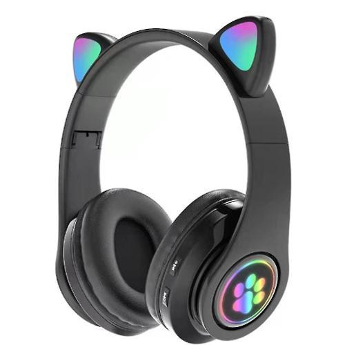 B39 Cute Ears Gaming Casque Sans Fil Compatible Bluetooth Avec Micr... on Productcaster.