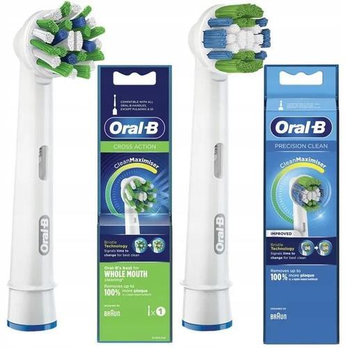 2x embouts de brosse à dents Oral-B CrossAction EB50AB + Oral-B Pre... on Productcaster.