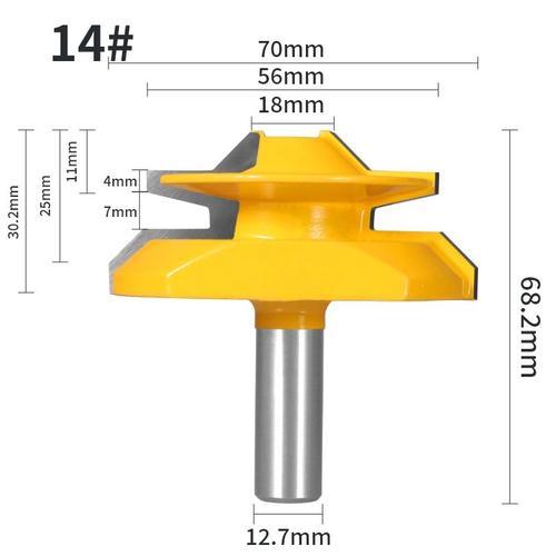 mèche de toupie à onglet,verrouillage à 45 °,fraiseuse pour le trav... on Productcaster.