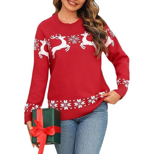 Pull Noël Femme Hiver Pull Moche Noel Femme Pull De Noel Femmes Dro... on Productcaster.