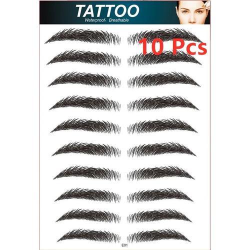 Faux Tatouage De Sourcils R¿¿Aliste Pour Homme",Autocollants De Tra... on Productcaster.