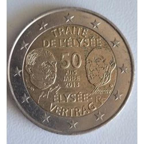 Pièce De 2 Euros 50 Ans Traité De L'elysée on Productcaster.