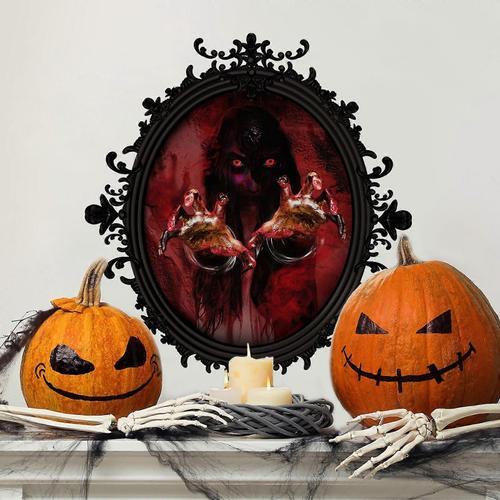 Vintage miroir style autocollant mural Halloween salon chambre à co... on Productcaster.