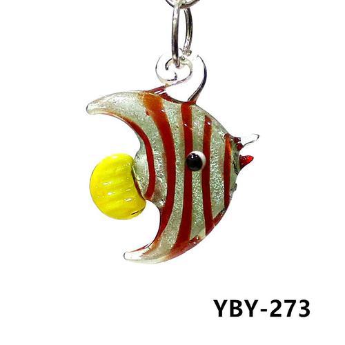 2pcs emballé mignon poisson de mer charme pendentif miniature verre... on Productcaster.