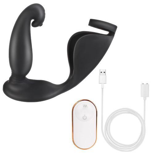 Anneau De Pénis Électrique 2 En 1 Pour Homme, Plug Anal, Masseur De... on Productcaster.