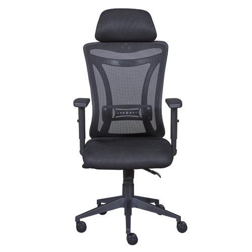 Fauteuil De Bureau Tissu Mesh Noir Et Appui-Tête on Productcaster.