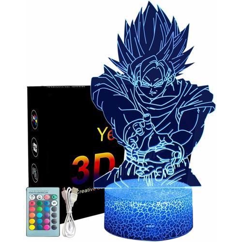 Goku Veilleuse 3d Pour Enfants,Lampe Enfants Anime,Veilleuse Goku A... on Productcaster.