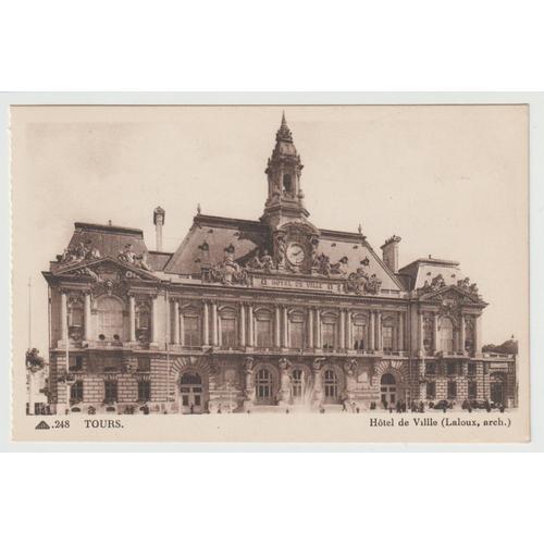 Carte Postale N° 248, Tours, Hôtel De Ville, Laloux, Architecte, 1949 on Productcaster.