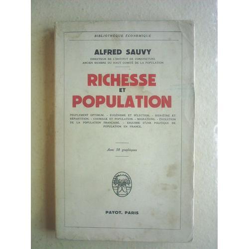 Richesse Et Population. Peuplement Optimum. Eugenisme Et Sélection.... on Productcaster.