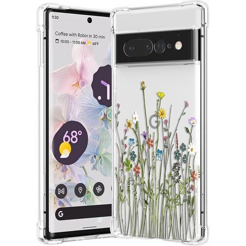 Coque Compatible Avec Google Pixel 7 Pro, Transparent Silicone Hous... on Productcaster.