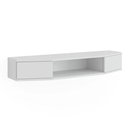 Meuble Tv Walter, 110 X 17.4 Cm Avec 2 Portes, Blanc, Vicco on Productcaster.