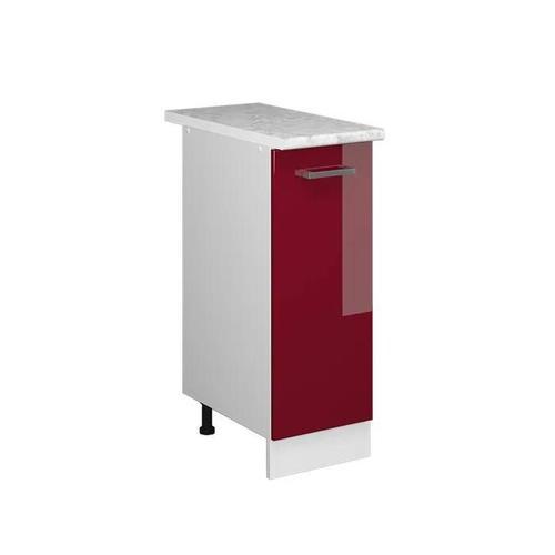 Vicco Meuble De Cuisine R-Line, Rouge Bordeaux Haute Brillance, 30 ... on Productcaster.