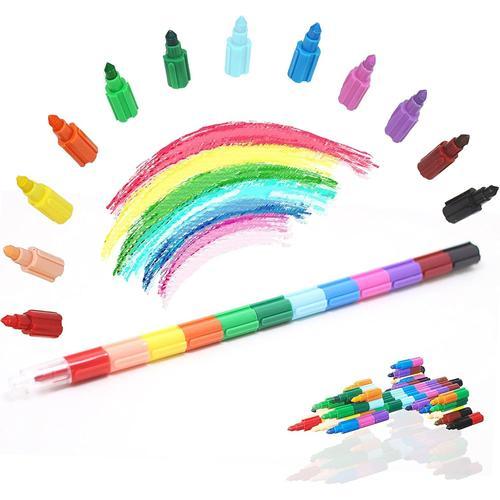 , 15 Pièces Crayon De Couleurs Enfants 12 Couleurs En 1, Crayons De... on Productcaster.