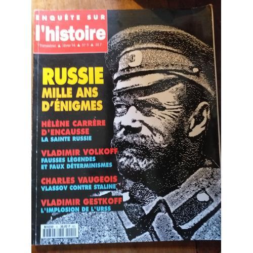 Enquête Sur L'histoire N°9 - Russie, Mille Ans D'énigmes on Productcaster.