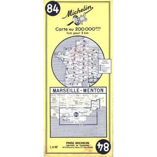 Carte Michelin : Marseille - Menton - Carte Au 200.000e on Productcaster.