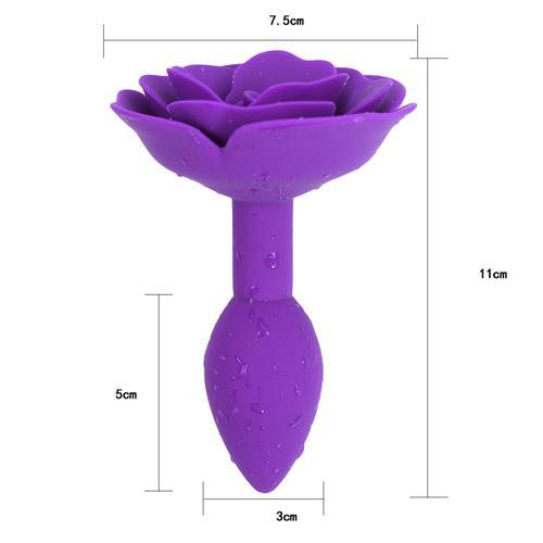 Plug Anal En Silicone Pour Femme Et Homme, Jouet Sexuel, Fleur De R... on Productcaster.