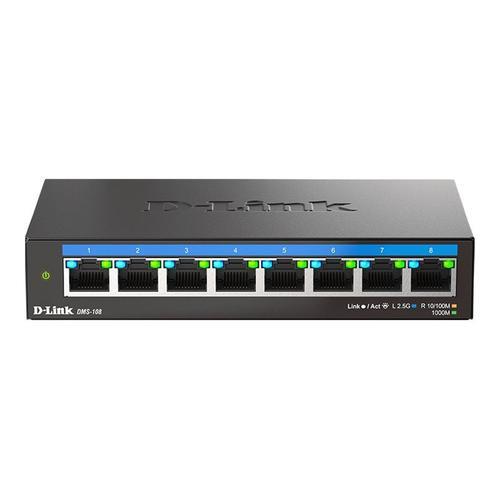 D-Link DMS 108 - Commutateur - non géré - 8 x 10/100/1000/2.5G - de... on Productcaster.