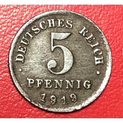 5 Pfennig - Wilhelm I I - 1919 G - Allemagne on Productcaster.