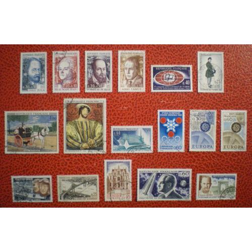 Lot De 33 Timbres Oblitérés - Cachet Rond - France - Année Complète... on Productcaster.