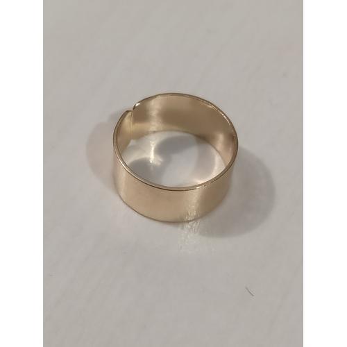 Bague Métal Doré,Anneau Simple Epais,Taille 17 on Productcaster.