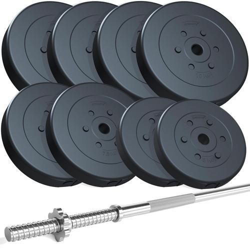 Scsports Barre De Haltères Avec Poids - 74 Kg, Barre 160 Cm, 8 Dis... on Productcaster.