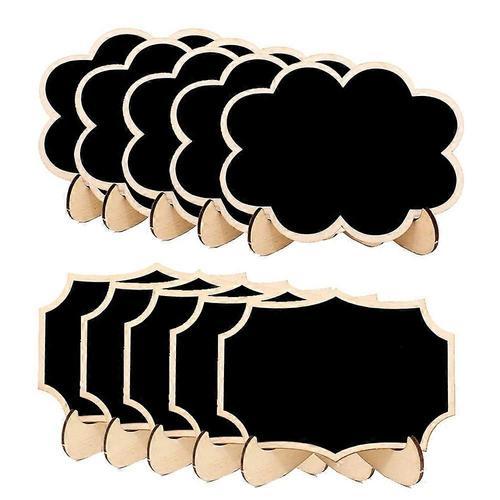 20 Pcs Mini Étiquettes De Tableau Noir En Bois Avec Support Chevale... on Productcaster.