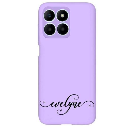 Coque Violet Honor 70 Lite Avec Votre Prenom 1 Fleur on Productcaster.