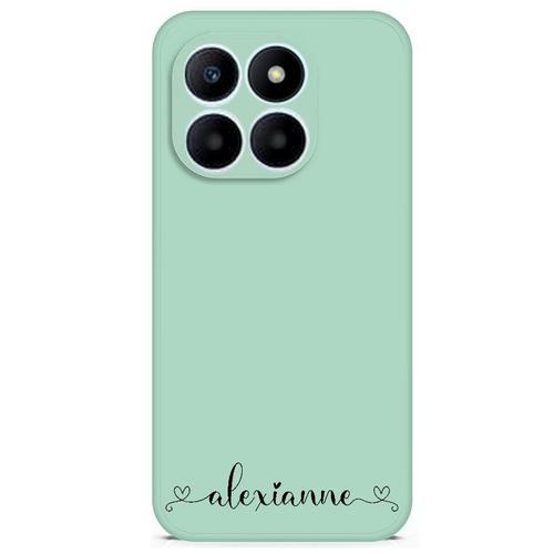 Coque Verte Honor 70 Lite Avec Votre Prenom 4 Coeur on Productcaster.