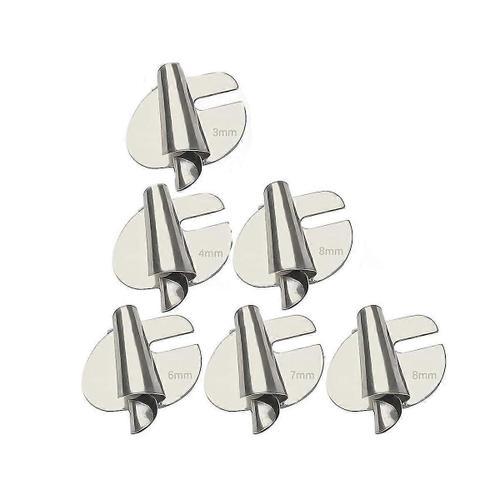 6 Pcs Couture Roulé Ourlet Pied, 3mm-8mm 6 Tailles Large Roulé Pres... on Productcaster.