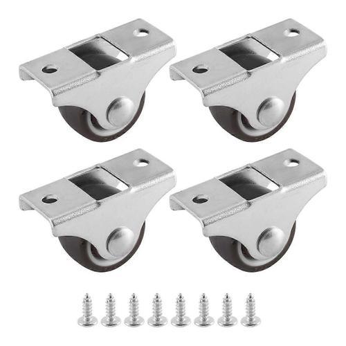 4 Pcs Mini Roulettes Meubles Roulettes Petites Roulettes Fixes 25mm... on Productcaster.