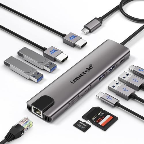 Dock Station D'Accueil Usb C Avec Double Hdmi,11-En-1 Adaptateur Hu... on Productcaster.