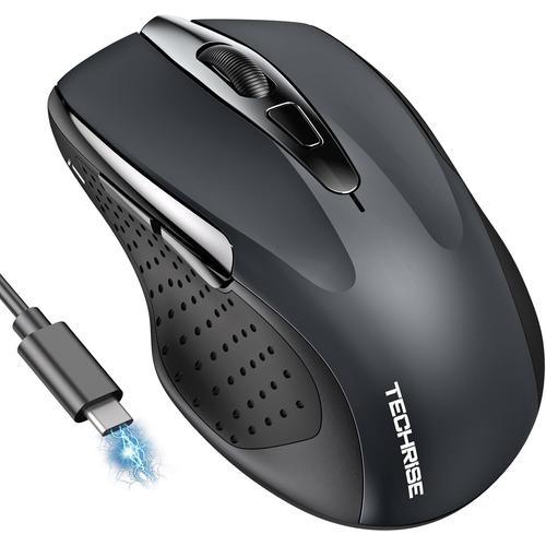 Souris Bluetooth Rechargeable(Bt5.0/3.0 Et 2.4G),Souris Sans Fil Us... on Productcaster.