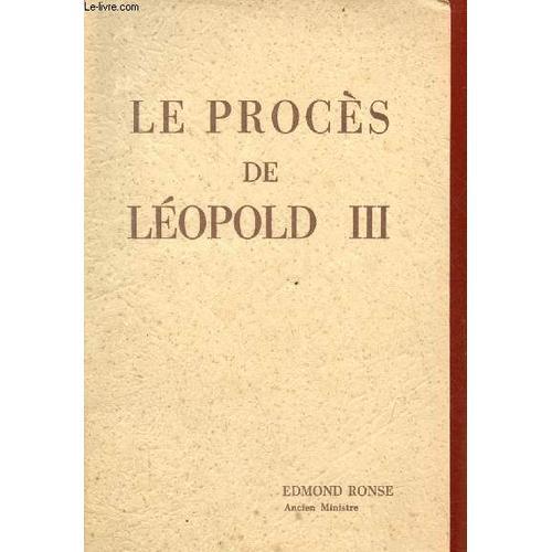 Le Procès De Léopold Iii. on Productcaster.