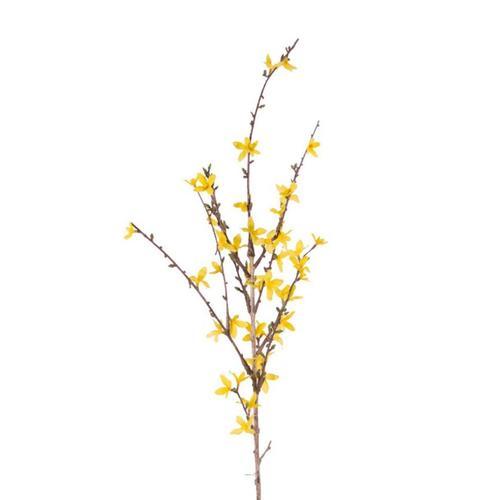 Branche De Forsythia Artificiel Jaune H 88 Cm 41 Fleurs Superbe on Productcaster.