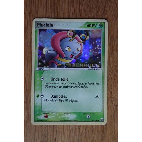 Carte Pokemon Muciole Holo 60 Pv Ex Emeraude 42/106 on Productcaster.