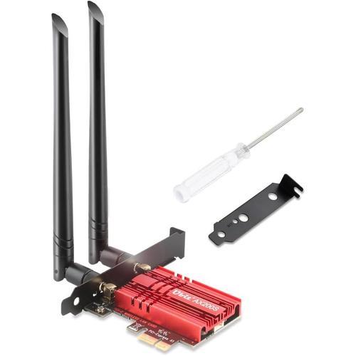 Carte Wi-FI PCIe WiFi 6 Bluetooth 5.2, Puce AX200, Max 2974 Mbit/s ... on Productcaster.