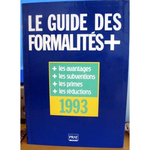 Le Guide Des Formalités + 1993 on Productcaster.