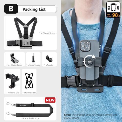 Ceinture de montage de sangle de poitrine pour Insta360 X3 Gopro 11... on Productcaster.