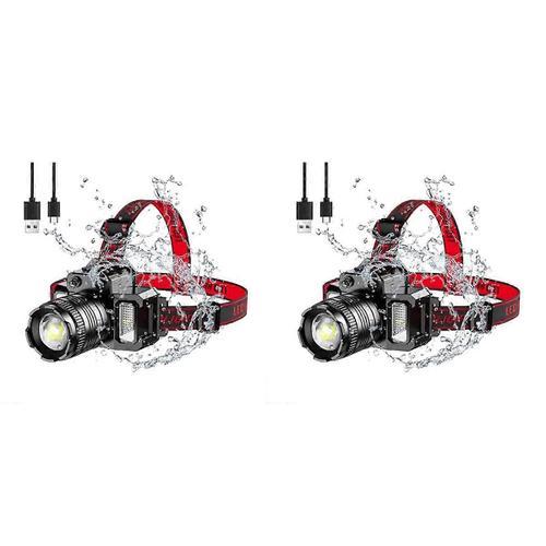 2X LED Phare Rechargeable Phare pour Adultes, 360Réglable Angle Pha... on Productcaster.