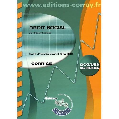 Droit Social Ue 3 Du Dcg - Corrigé on Productcaster.