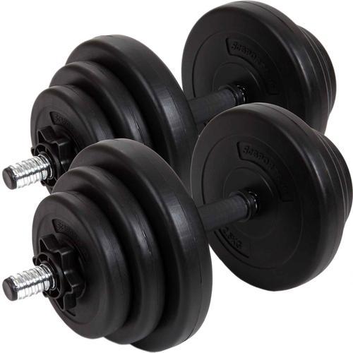 Scsports Poids De Musculation - 20kg, 2 Barres, 4x1kg, 4x1,25 Kg, ... on Productcaster.