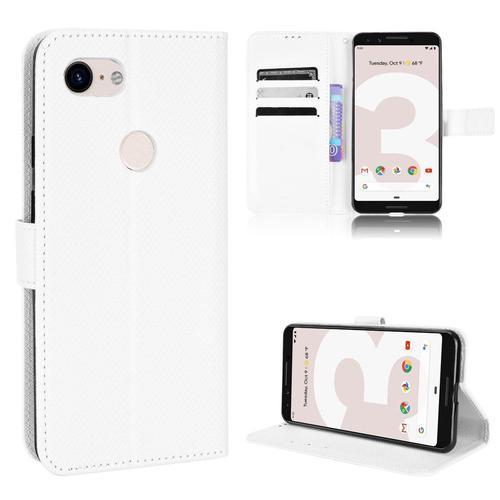 Coque Pour Google Pixel 3,Etui En Cuir Pu Portefeuille Magnétique C... on Productcaster.