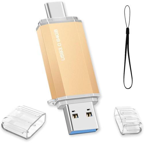 Clé USB C 64 GO,Clé USB 64Go 3.0 OTG Type C Flash Drive 2 en 1 Pen ... on Productcaster.