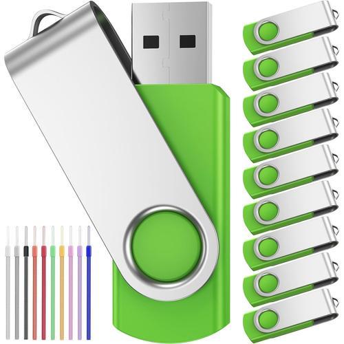 2 Go Cle USB Lot de 10 Disque Flash USB-Clef USB 2Go 10 Pièce Rotat... on Productcaster.