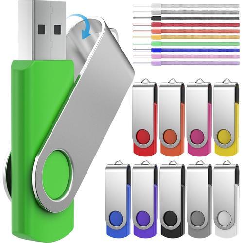 Cle USB 32 Go Lot de 10 Clés USB Flash Drives Stockage Rotation Dis... on Productcaster.