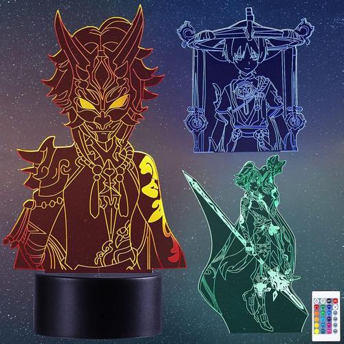 Genshin Impact Lampe 3D Illusion Led Tactil Maison Enfant De Decora... on Productcaster.