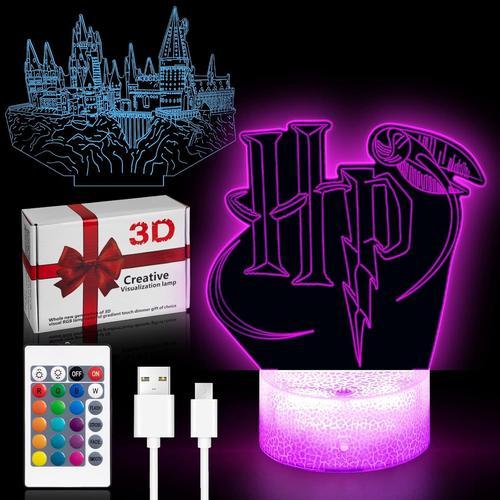 Lampe 3d,Veilleuse Enfant,Lampe De Chevet Enfant,2 En 1 Lampe Illus... on Productcaster.