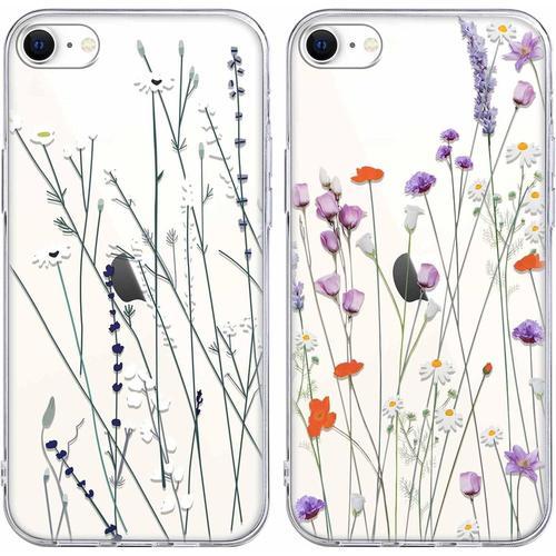 2 Pièces Coque Pour Iphone 8/7/Se 2020/Se 2022 4,7, Transparente Ét... on Productcaster.