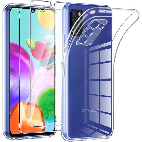 Coque Pour Samsung Galaxy A41,Avec 2 Pièces Verre Trempé,Transparen... on Productcaster.